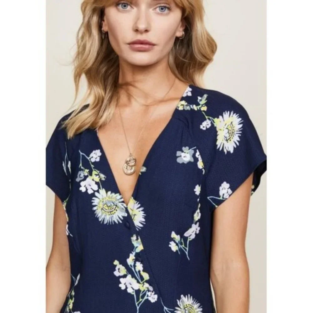 SOLD Free People Floral High Low Midi Dress - Picture 4 of 10